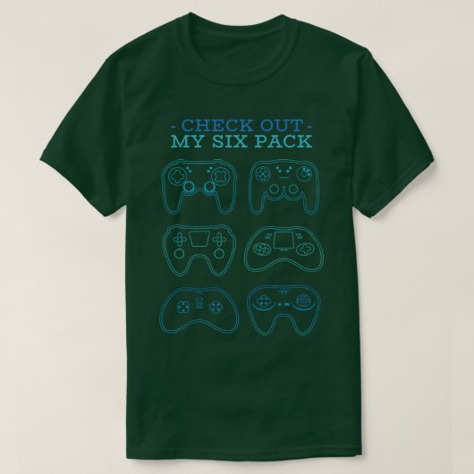 ゲーマーシックスパック Tシャツ (デザイン正面)