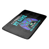 ゲーマーシャツ男の子たち男の子10代は私のゲームを一時停止 バスマット (アングル)