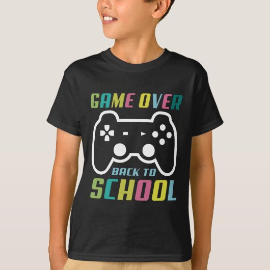 ゲーマースタイルで学校再スタート Tシャツ (正面)