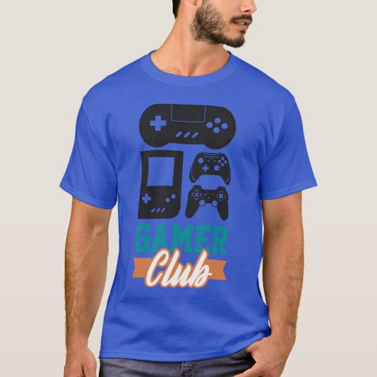 ゲーマーズクラブ ゲームプレイヤー ゲーマー ゲーム ギフト r tシャツ (正面)