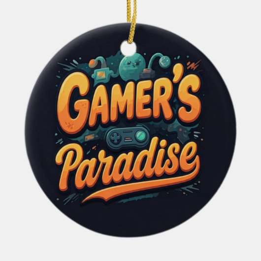 ゲーマーズパラダイス セラミックオーナメント (正面)