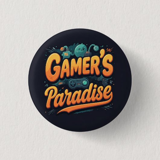 ゲーマーズパラダイス 缶バッジ (正面)
