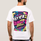 ゲーマーズブリスTシャツデザイン(Zazzle)レベルアップ Tシャツ (裏面)