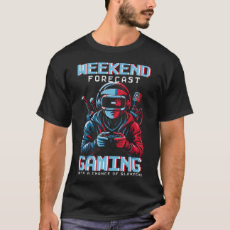 ゲーマーズ・ウィークエンド予報: スリープチャンス入りゲーミング Tシャツ