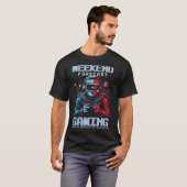 ゲーマーズ・ウィークエンド予報: スリープチャンス入りゲーミング Tシャツ (正面フル)