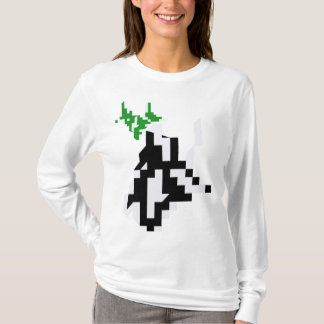 ゲーマーセーターアスリシュアミニマリストピクセルアート Tシャツ