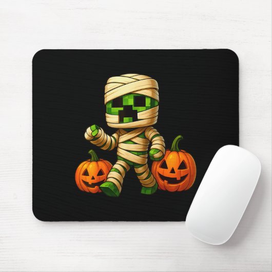 ゲーマーゼル パンプキン ミイラ メン キッズ ボーイ ハロウィン楽しい マウスパッド (マウス)