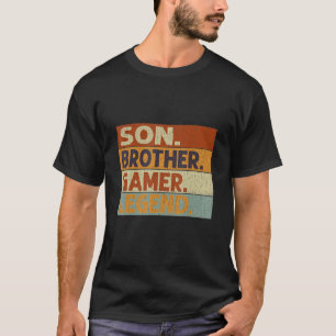 ゲーマーソンブラザーゲームレジェンドビデオゲームヴィンテージ Tシャツ