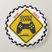 ゲーマーゾーンビデオゲームラウンドピロー ラウンドクッション (裏面)