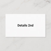 ゲーマーテスターの名刺  名刺 (裏面)