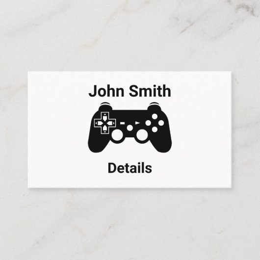 ゲーマーテスターの名刺  名刺 (正面)