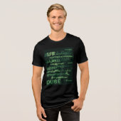 ゲーマーデューブTシャツ トライブレンドTシャツ (正面全面)