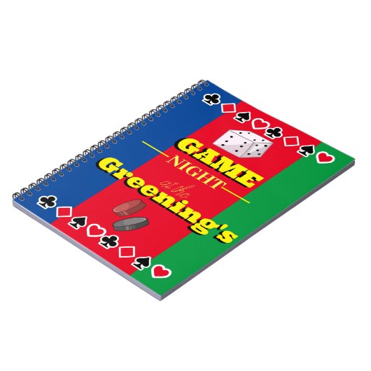 ゲーマーノートブックファミリーゲームのナイトスコアパッド ノートブック (左側)