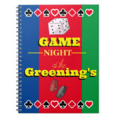ゲーマーノートブックファミリーゲームのナイトスコアパッド ノートブック (正面)