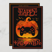 ゲーマーハッピーハローウィンゲーム衣装イベント 招待状 (正面/裏面)