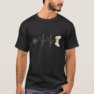 ゲーマーハートビートビデオゲームGaming Boys Game Lover Tシャツ