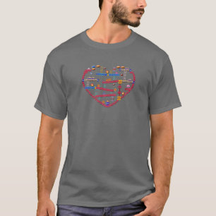 ゲーマーハート-クラシックレトロ80のビデオゲームギフト Tシャツ