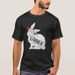 ゲーマーバニーマッチングファミリーフローラバニーラビットエア Tシャツ