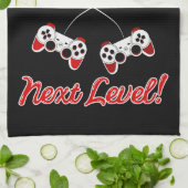 ゲーマーバレンタインのキッチンタオル キッチンタオル (折り畳み)