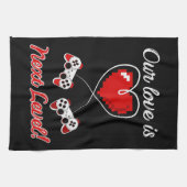 ゲーマーバレンタインのキッチンタオル キッチンタオル (横)