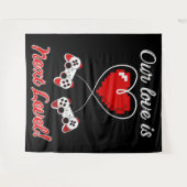 ゲーマーバレンタインデタペストリー タペストリー (正面(横))