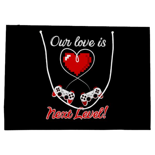 ゲーマーバレンタイン抱き枕 ラージペーパーバッグ (裏面)