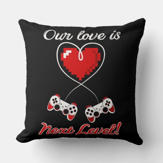 ゲーマーバレンタイン枕 クッション (正面)