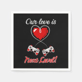 ゲーマーバレンタイン紙ナプキンス スタンダードカクテルナプキン (正面)