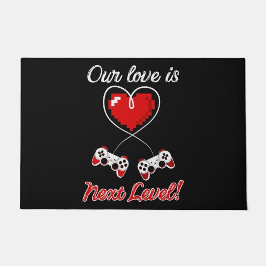 ゲーマーバレンタイン ドアマット (正面)