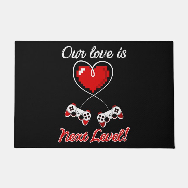 ゲーマーバレンタイン ドアマット (正面)