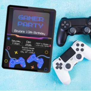 ゲーマーバースデーパーティー 招待状