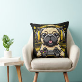 ゲーマーパグゲームPUGSビデオゲームギフト クッション (椅子)