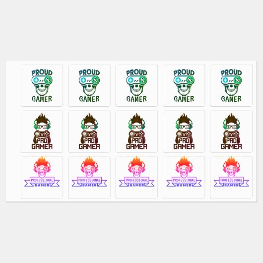 ゲーマーパック ラベル (シート)