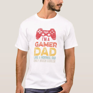 ゲーマーパパおもしろいビデオゲーム Tシャツ