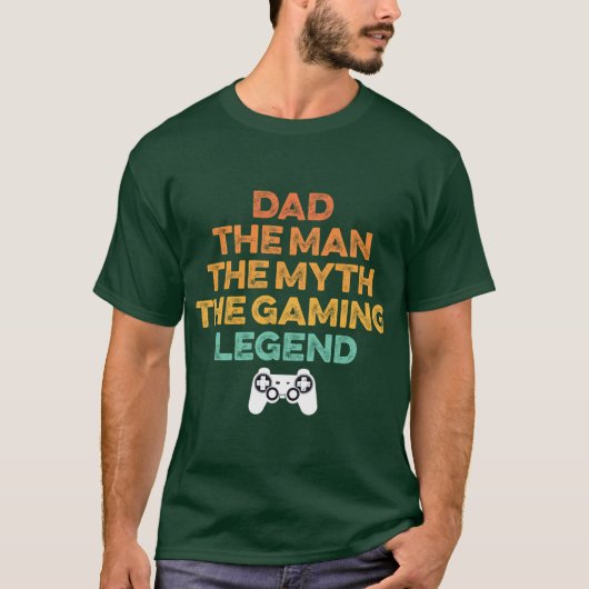 ゲーマーパパのギフト Tシャツ (正面)