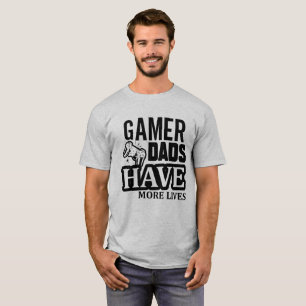ゲーマーパパの寿命がアップ Tシャツ