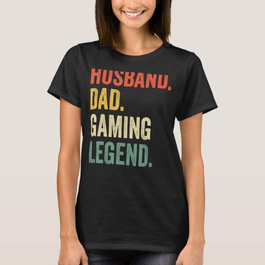 ゲーマーパパ夫パパビデオゲームの伝説父の Tシャツ (正面)