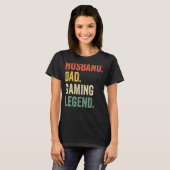 ゲーマーパパ夫パパビデオゲームの伝説父の Tシャツ (正面フル)