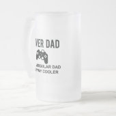 ゲーマーパパ通常のパパのみの方法のようクールに フロストグラスビールジョッキ (正面左)