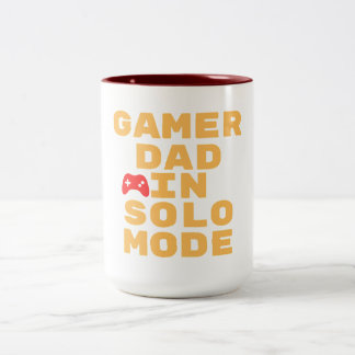 ゲーマーパパ・ソロモード・ゲームデザイン ツートーンマグカップ