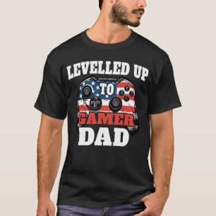 ゲーマーパパ:米国旗コントローラーに昇格 Tシャツ
