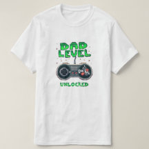 ゲーマーパパTシャツ - レベルアンロック父権ティー