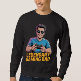 ゲーマーパパTシャツ 伝説のゲーマーパパ スウェットシャツ