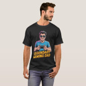 ゲーマーパパTシャツ 伝説のゲーマーパパ Tシャツ (正面フル)