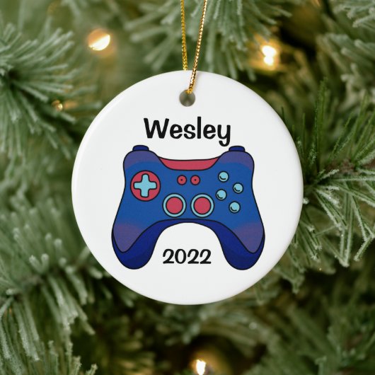 ゲーマーパーソナライズされたオーナメント セラミックオーナメント (ツリー)
