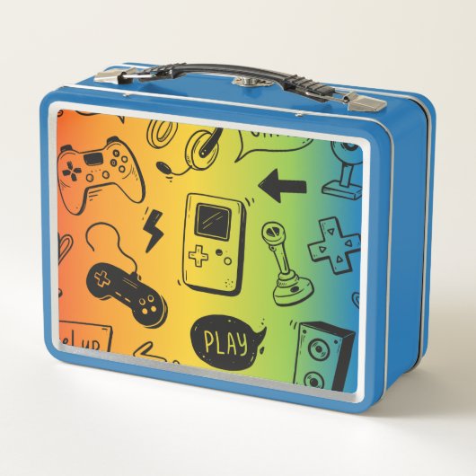 ゲーマーパーソナライズされた メタルランチボックス (裏面)