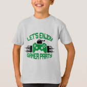 ゲーマーパーティーおもしろい Tシャツ (正面)