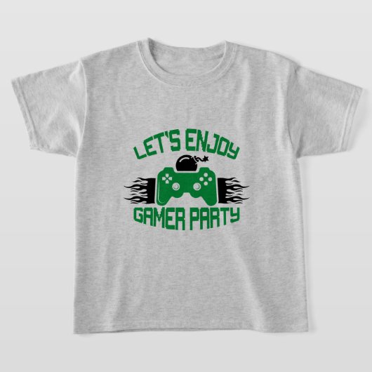 ゲーマーパーティーおもしろい Tシャツ (レイダウン)