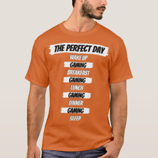 ゲーマーパーフェクトデイおもしろいギフト Tシャツ