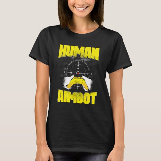 ゲーマーヒューマンエイムボット Tシャツ (正面)